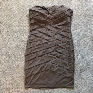 Bodycon brown dress